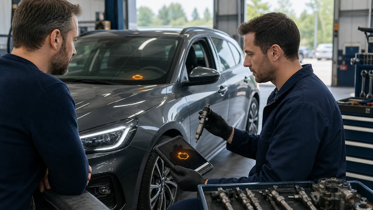 Avertissement de risque moteur lié à un injecteur diesel défectueux