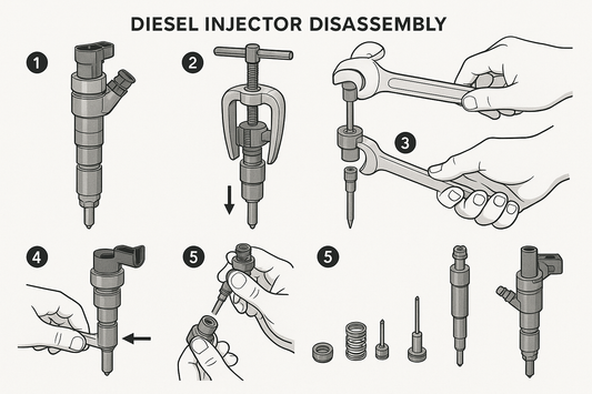 Démontage des injecteurs – Étape par étape
