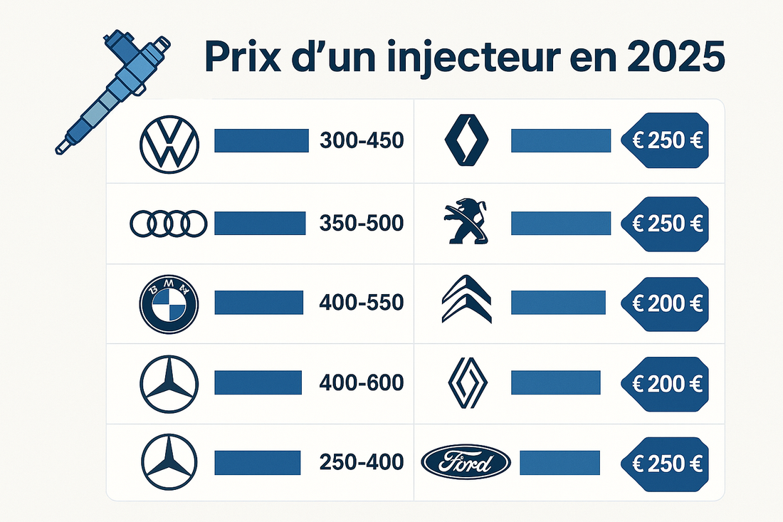 Prix d’un injecteur en 2025 : ce qu’il faut prévoir pour chaque marque