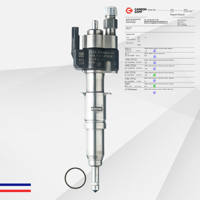 BMW Injecteur d’injection essence 13537589048-01 – VDO 13537565137 – N43 N53 – injecteur reconditionné, vue 1