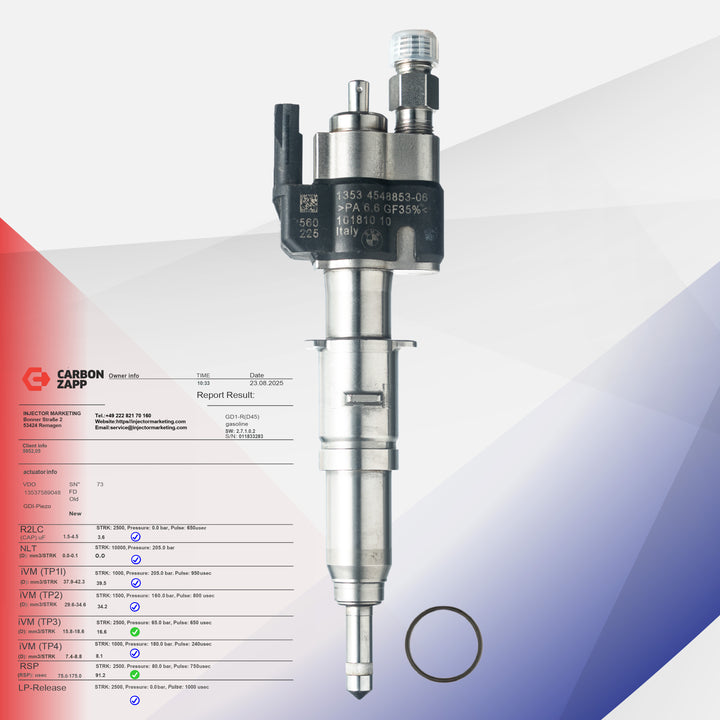 BMW Injecteur essence N43 / N53 – Réf. 13537589048-02 – Pièce VDO – injecteur reconditionné, vue 1