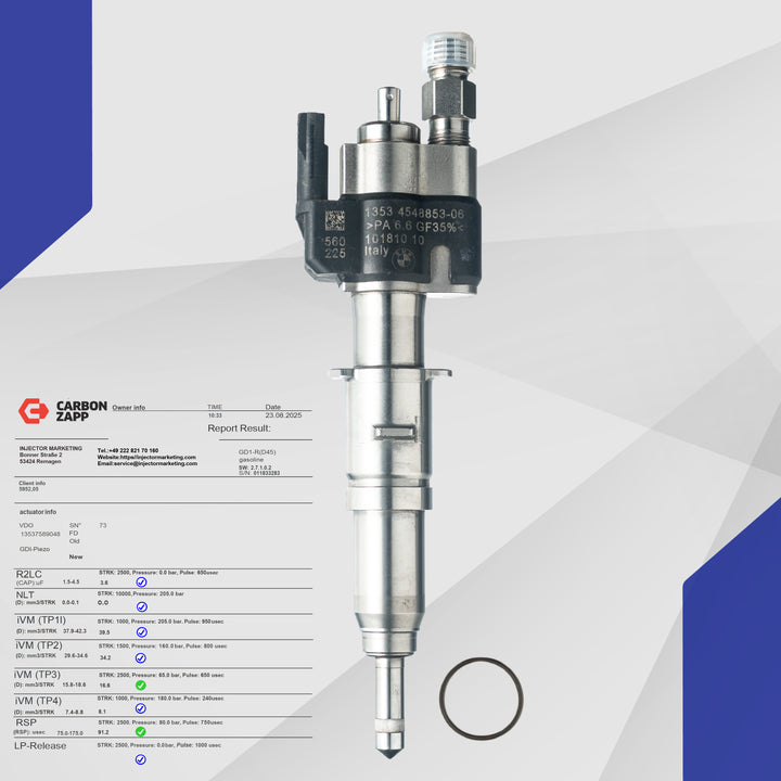 BMW Injecteur essence N43 N53 – Réf. VDO 13537589048-11 compatible 13537565138 – injecteur reconditionné, vue 1