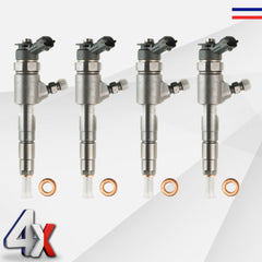 Injecteurs 0445110252 réf 9656588980 Citroen 1.4 HDi Peugeot 207 C3 Bosch
